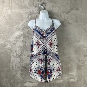 Denim & Supply Ralph Lauren Floral Romper Jumpsuit Women's Large‎